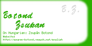 botond zsupan business card